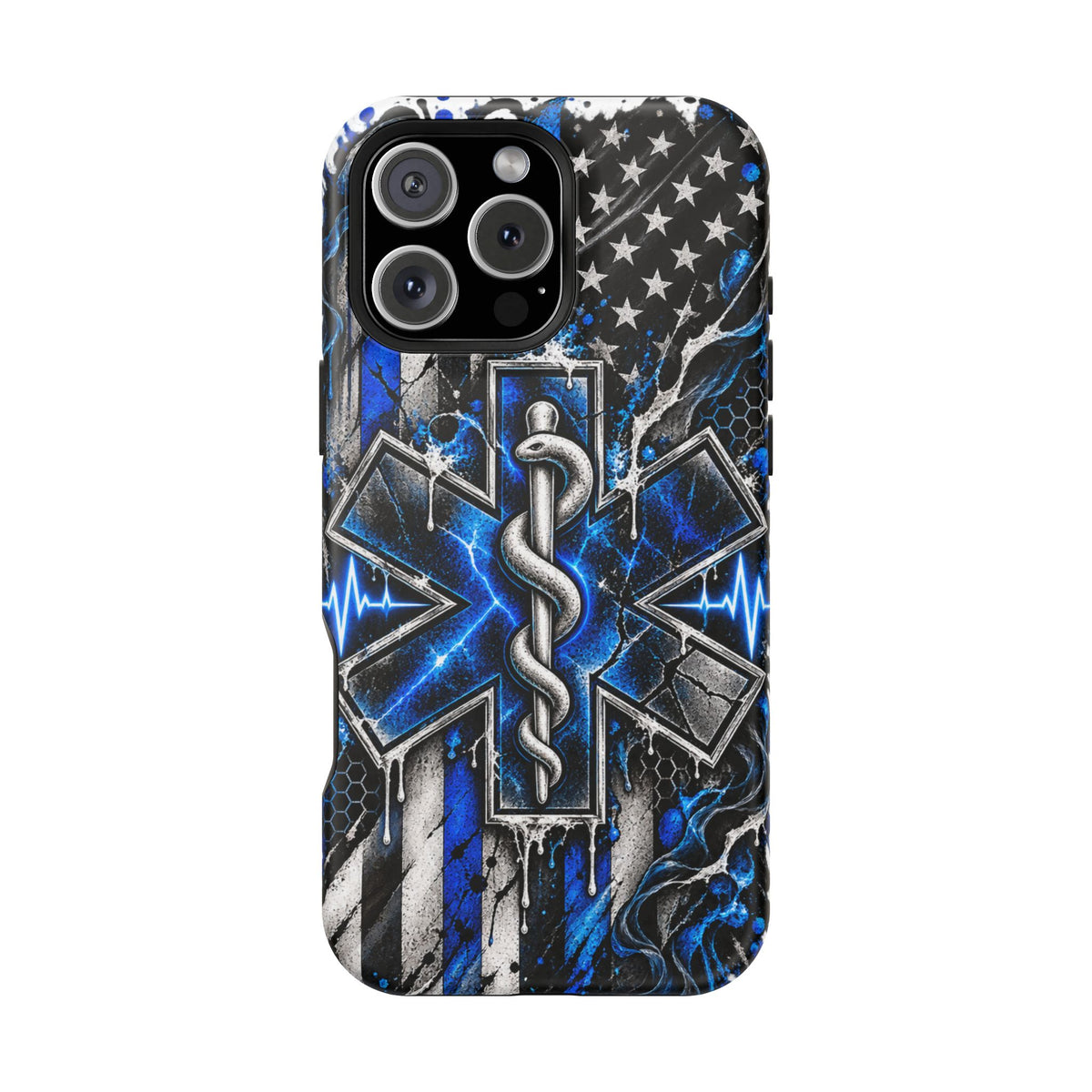 First Responder Strong | Distressed Star of Life EMS Phone Case