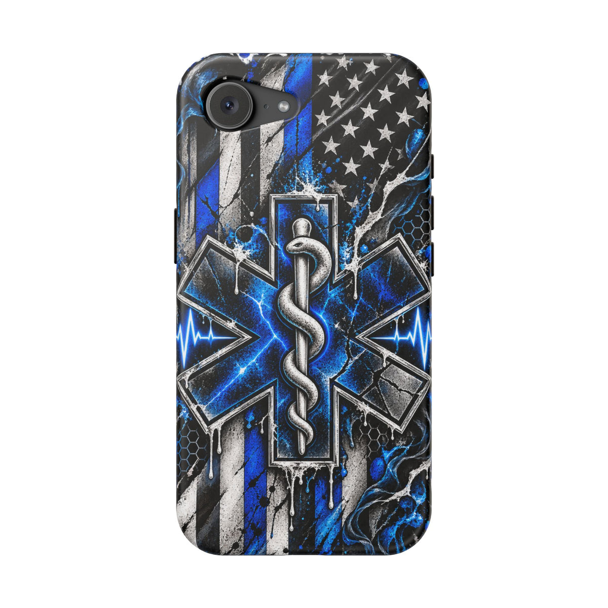 First Responder Strong | Distressed Star of Life EMS Phone Case