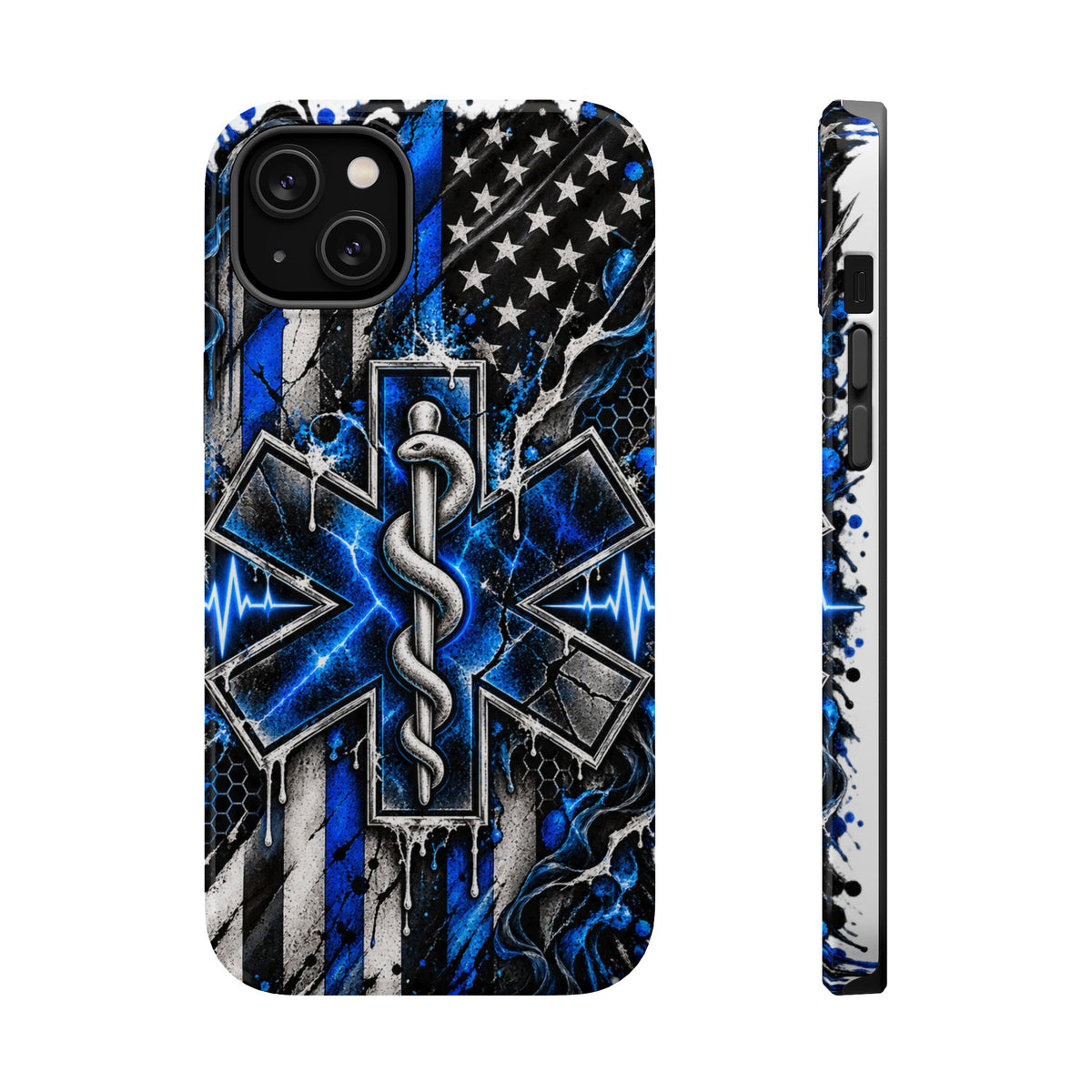 First Responder Strong | Distressed Star of Life EMS Phone Case