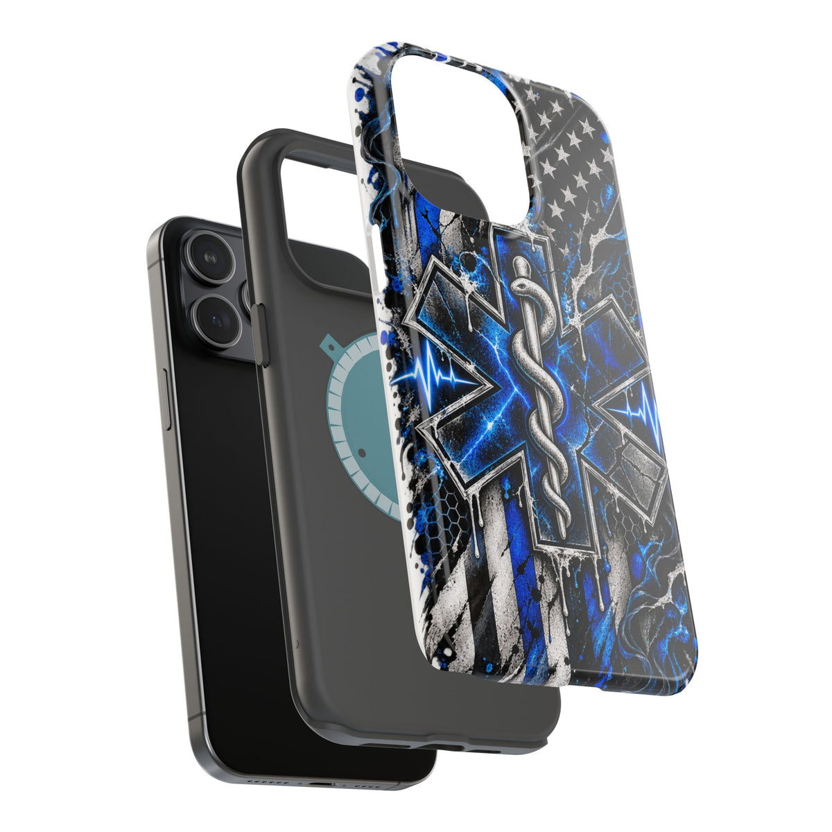 First Responder Strong | Distressed Star of Life EMS Phone Case