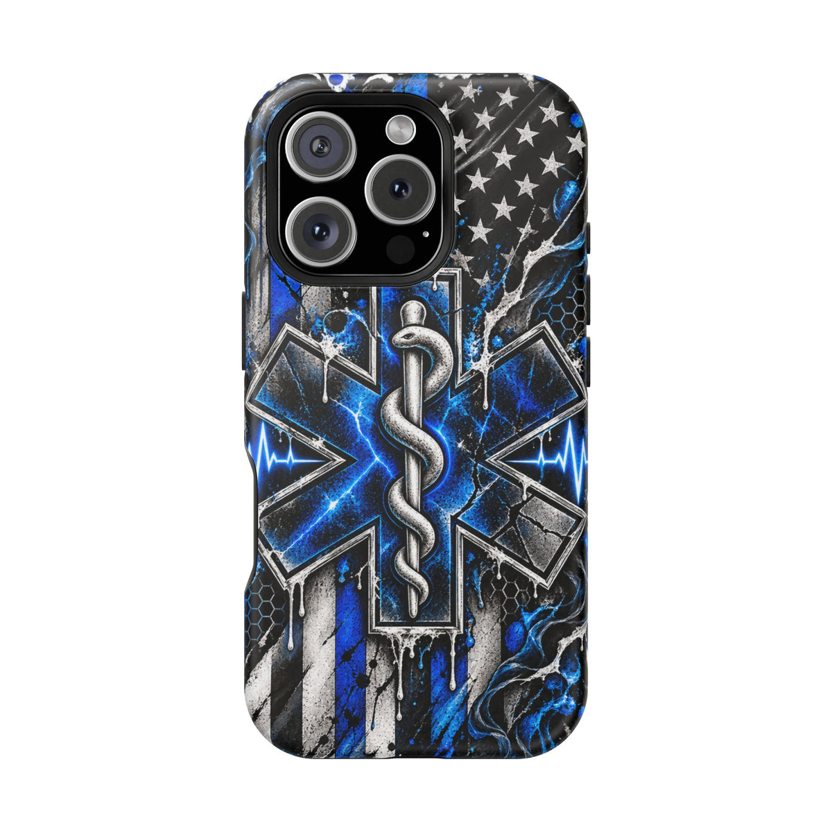 First Responder Strong | Distressed Star of Life EMS Phone Case