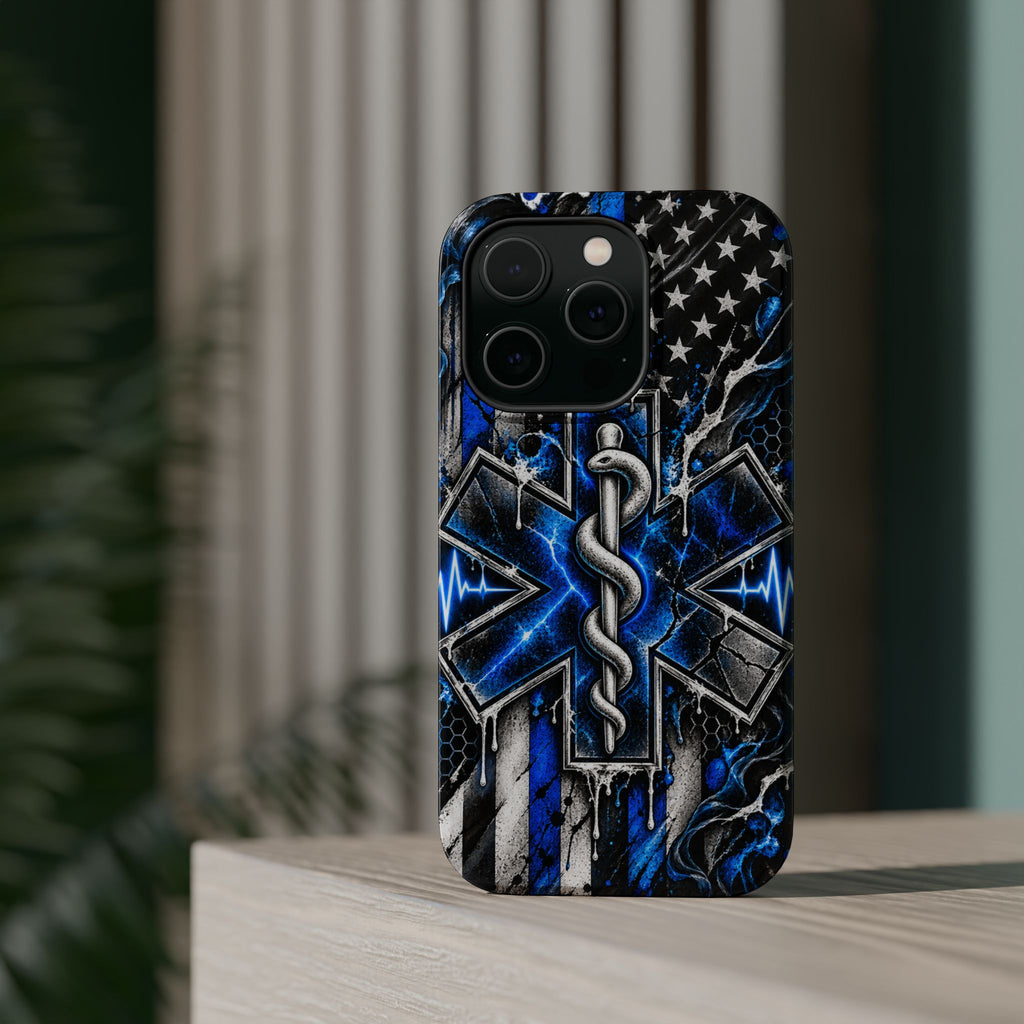 First Responder Strong | Distressed Star of Life EMS Phone Case