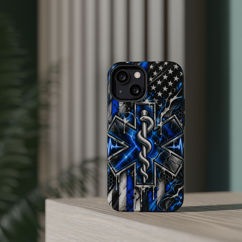 First Responder Strong | Distressed Star of Life EMS Phone Case
