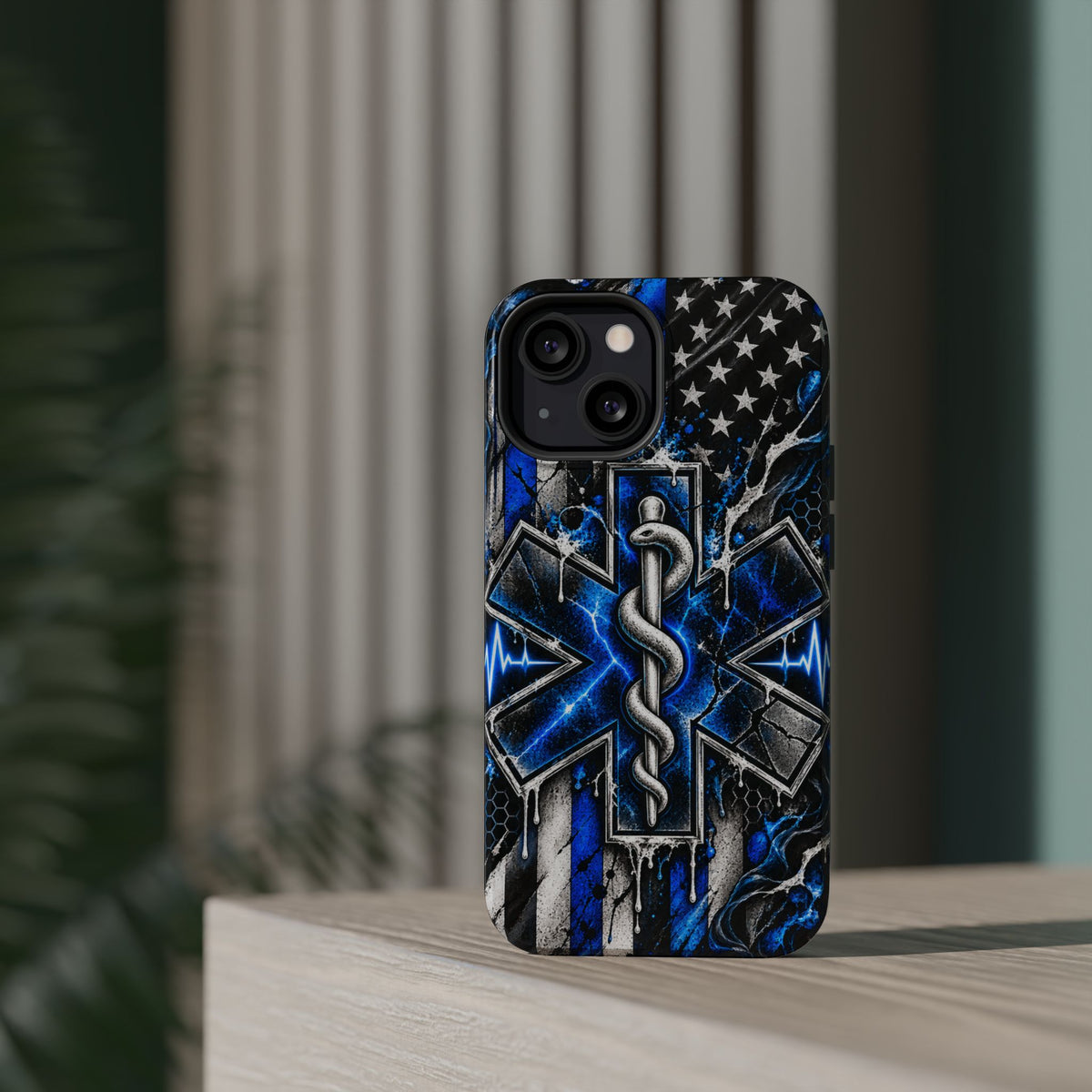 First Responder Strong | Distressed Star of Life EMS Phone Case