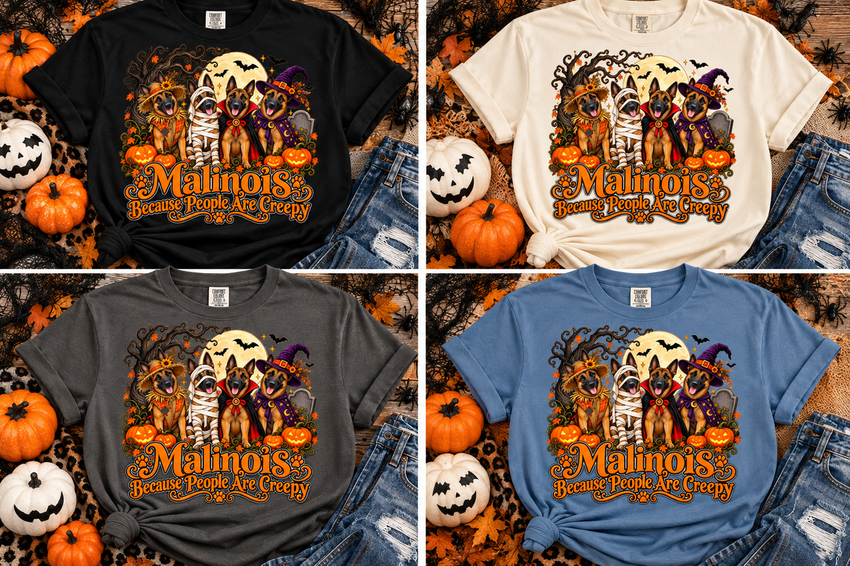Malinois Because People Are Creepy | Halloween Comfort Colors® T-Shirt