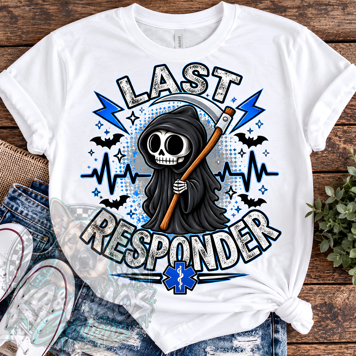 Last Responder | Grim Reaper EMS Halloween PNG