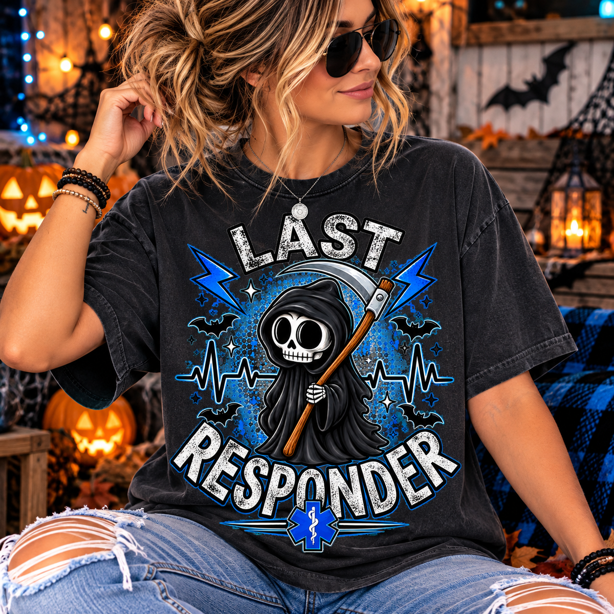 Last Responder | Spooky EMT & Paramedic Comfort Colors® T-Shirt