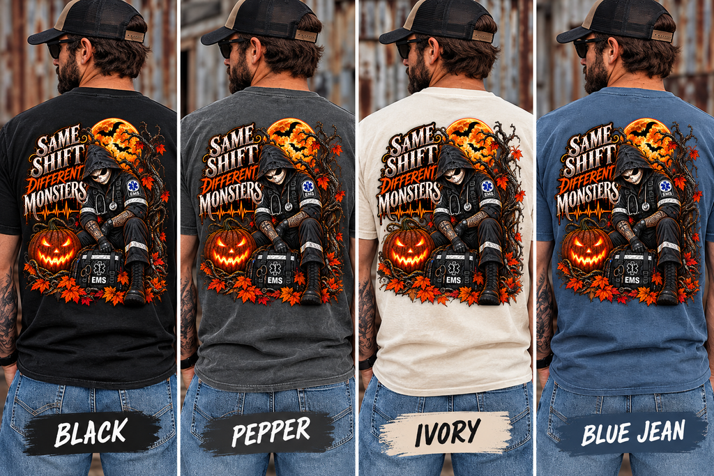 Same Shift Different Monsters | Halloween EMS Comfort Colors® T-Shirt