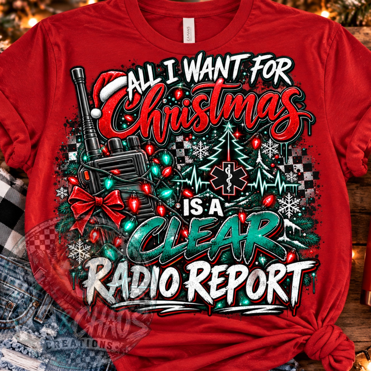 All I Want for Christmas Is a Clear Radio Report | EMS Christmas PNG